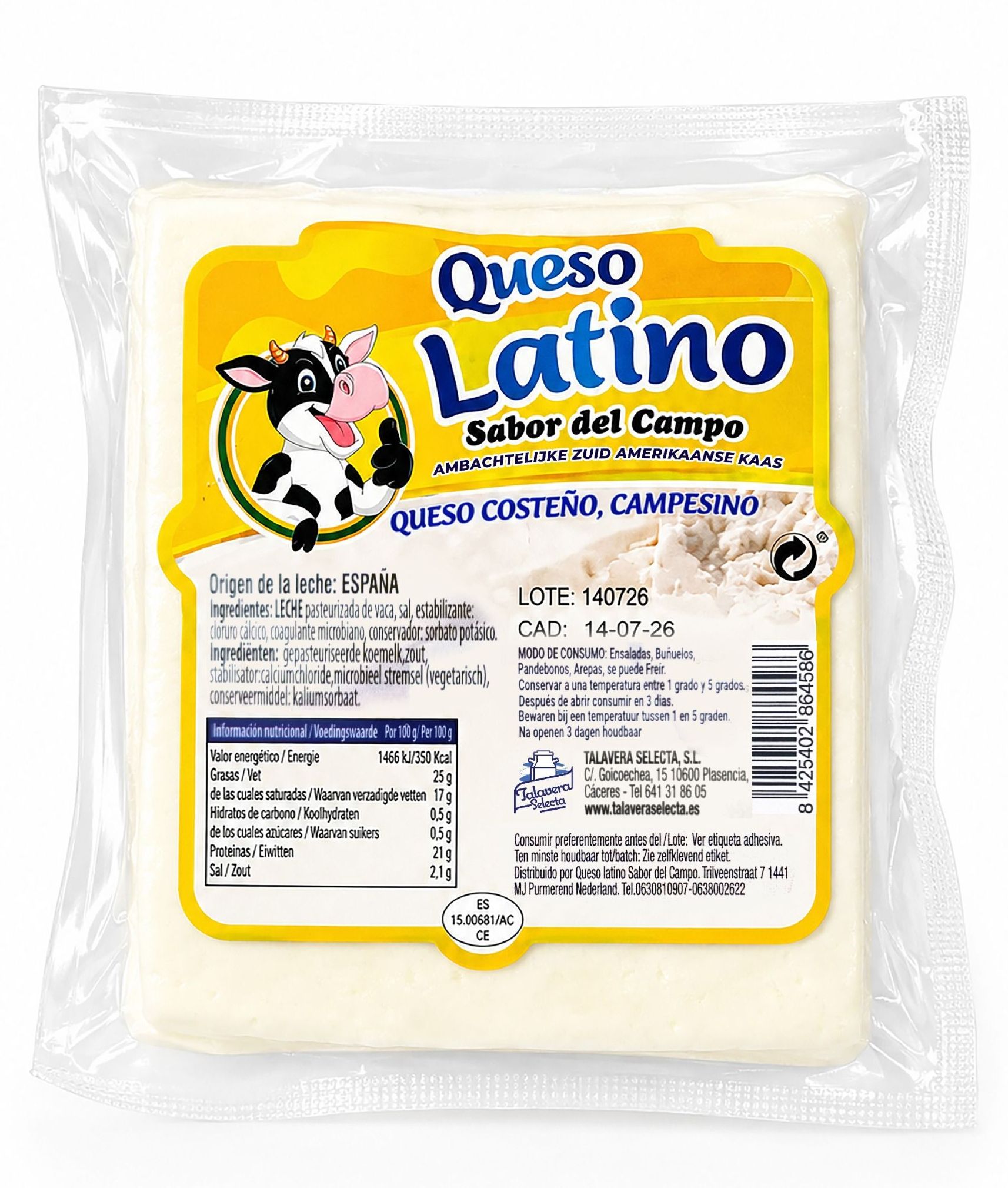Productfoto van Queso Latino Costeño